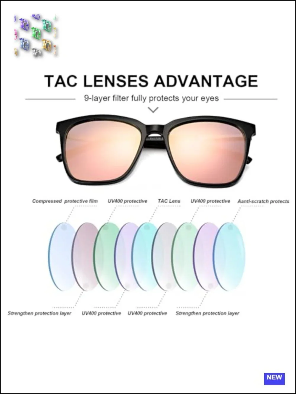 Women's Oversized Square Sunglasses UV400 Protection Polarized Lightweight